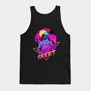 Clay Pigeon Trap Skeet Shooting Retro Design Gifts Tank Top